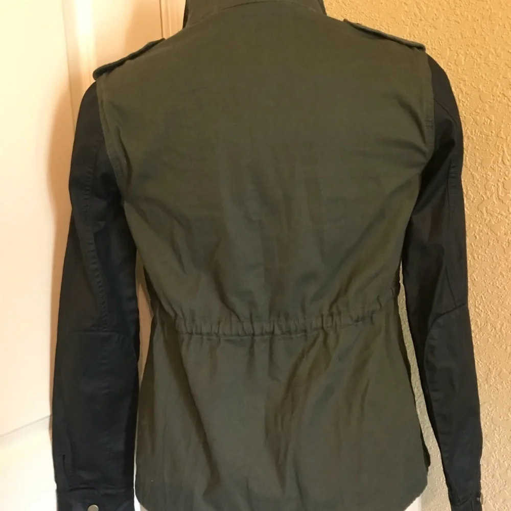 a.n.a. Army Green Cotton Jacket Size Small - Picture 3 of 9